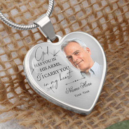 Personalized memory necklace with picture TN01