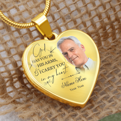 Personalized memory necklace with picture TN01
