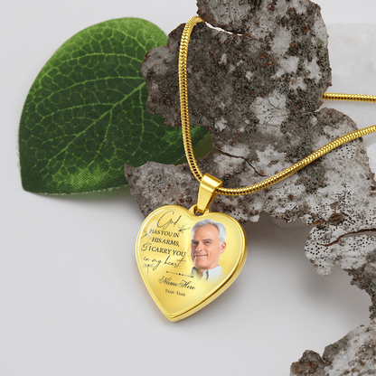 Personalized memory necklace with picture TN01