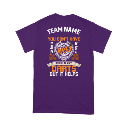 Custom Funny Darts Shirt, Grunge Dart Shirt, Darts And Beer Shirt, Darts For Gift NYN0124