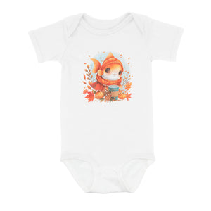 Cute Fish Enjoy The Autumn Fall Fishing Infant Fishing Shirts, Thanksgiving Baby Onesie IPHW7150