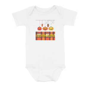 Cute Fishing Bobbers Custom Halloween Infant Fishing Shirts, Fall Fishing Newborn Baby Onesie IPHW7146