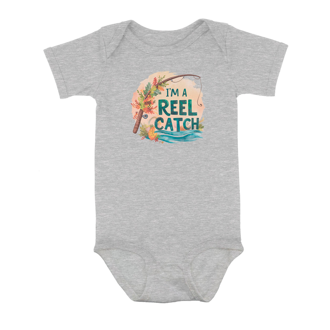 Cute Fall Fishing Infant Fishing Shirt For Newborn Baby, Autumn Baby Bodysuit Fishing Gifts IPHW7137