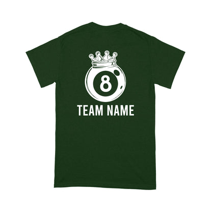 Funny 8 Ball Pool Crown Billiard T-Shirt Custom Billiard Team Shirt, 8 Ball T Shirts For Pool Player TDM3894