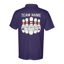 Load image into Gallery viewer, Funny Bowling Pins Performance Polo Shirts, Bowling Team league Jerseys D03 NQS9884