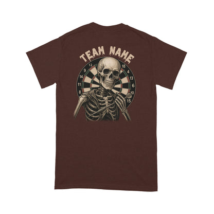 Funny Skeleton Darts Shirt, Multicolor Custom Darts League Team T-Shirt, Darts Player Gift TDM3909