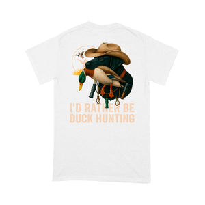 I'd Rather Be Duck Hunting Black Labs Hunting Dog Men T-shirt FSD4701