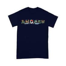 Load image into Gallery viewer, Personalized custom name fishing shirt for fisherman Unisex T-Shirt
