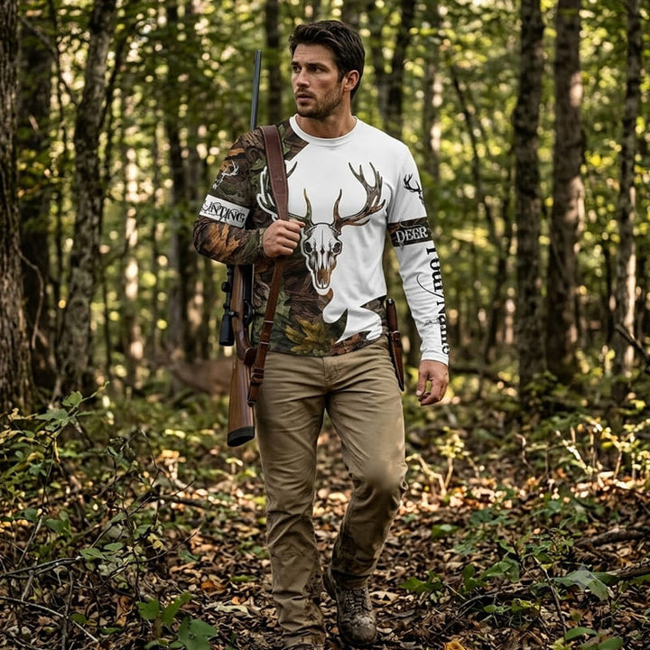 Hunting custom sports apparel action image