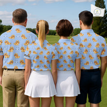 Load image into Gallery viewer, Funny Cocker Spaniel Mens Golf Polo Shirt Custom Blue Pattern Team Mens Golf Tops, Dog Lover Gift Nhn0210