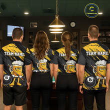 Load image into Gallery viewer, Custom Funny Yellow Beer 8 Ball Pool Women Billiard Polo &amp; 1/4 Zip, Billiard Shirt, Billiard Team Jerseys NNT146