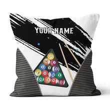 Load image into Gallery viewer, Personalized 3D Billiard Balls Pillow Custom 8 Ball Pillow Billiard Gift VHM0864