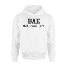 Load image into Gallery viewer, Mothers Day Gifts For Aunts BAE Best Auntie Ever Cotton, 4XL, 5XL Shirts For Aunties - Standard Hoodie