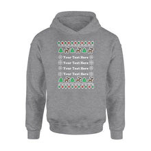 Load image into Gallery viewer, Personalized Ugly Christmas Any Text Funny Christmas Hoodie - FSD981