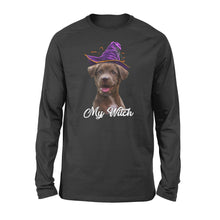 Load image into Gallery viewer, My dog is my witch - custom image for Halloween personalized gift - Standard Long Sleeve