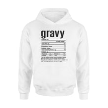 Load image into Gallery viewer, Gravy nutritional facts happy thanksgiving funny shirts - Standard Hoodie