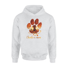 Load image into Gallery viewer, Custom dog&#39;s name dog paws mom autumn halloween personalized gift - Standard Hoodie