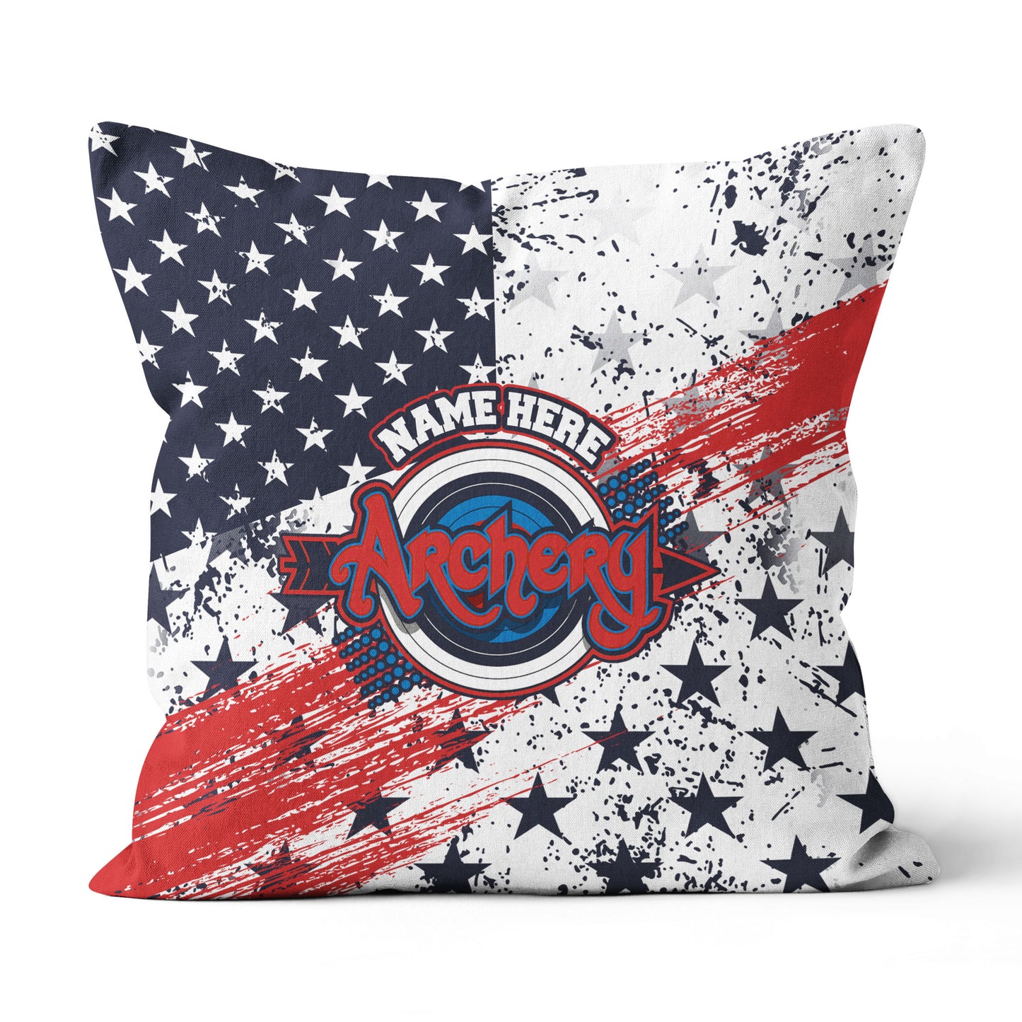 Personalized American Flag Target Archery Pillow Gift For Archery Lovers VHM0934