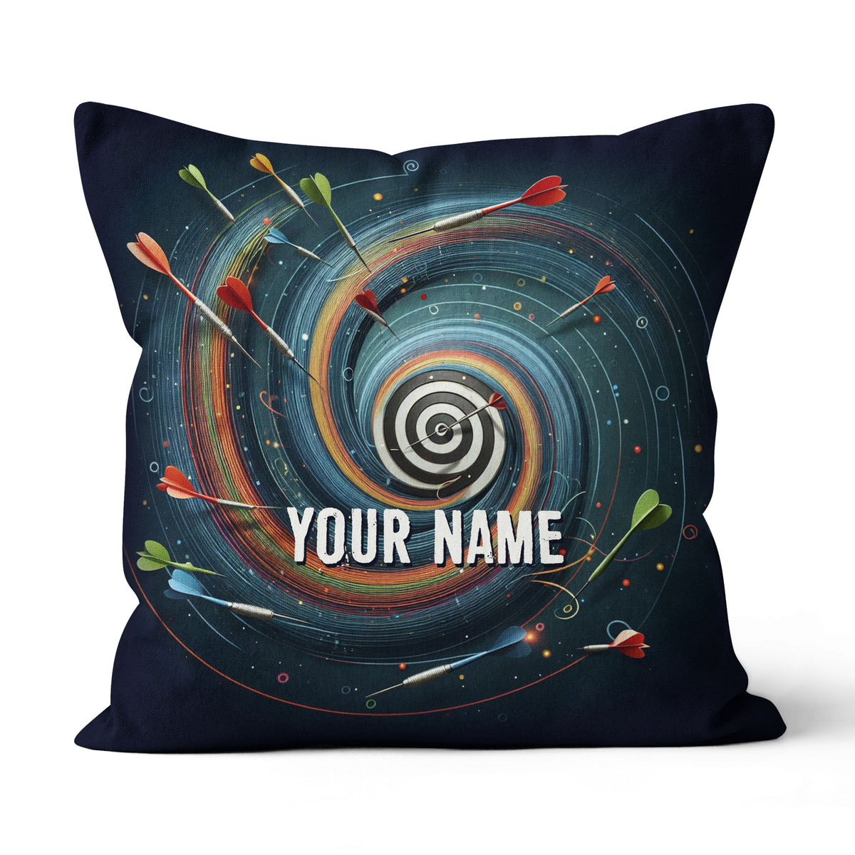 Spiral Dartboard Custom Pillow Personalized Darts Gifts For Dart Player LDT1164