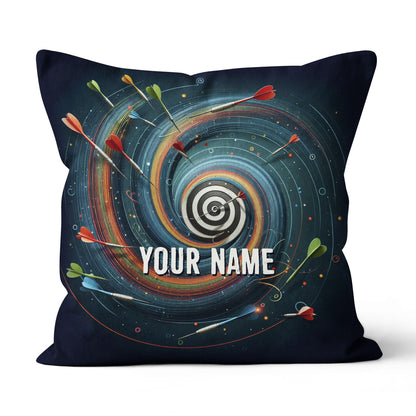 Spiral Dartboard Custom Pillow Personalized Darts Gifts For Dart Player LDT1164