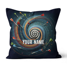 Load image into Gallery viewer, Spiral Dartboard Custom Pillow Personalized Darts Gifts For Dart Player LDT1164