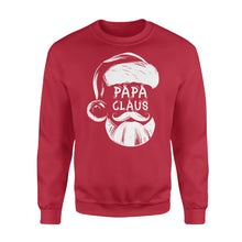 Load image into Gallery viewer, PAPA CLAUS Funny papa santa christmas shirts - Standard Fleece Sweatshirt