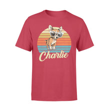 Load image into Gallery viewer, Custom name awesome Chihuahua 1970s vintage retro personalized gift - Standard T-shirt