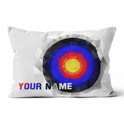 Personalized 3D Target Archery Throw Pillow Custom Pillow Archery Gifts VHM0876