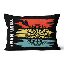 Load image into Gallery viewer, Colorful Retro Dartboard Pillow Personalized Darts Gifts For Dart Player LDT1100