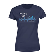 Load image into Gallery viewer, Swimming that&#39;s my son shirt and hoodie