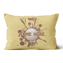 Load image into Gallery viewer, Vintage Golf Elements Custom Pillow Personalized Golf Gifts For Golfer LDT1204