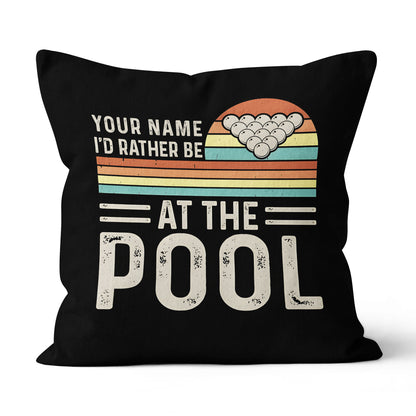 Personalized Funny Billiards Throw Pillow Custom Gifts For Pool Players VHM0880