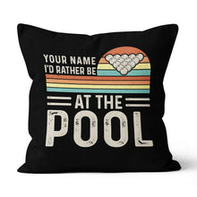 Load image into Gallery viewer, Personalized Funny Billiards Throw Pillow Custom Gifts For Pool Players VHM0880