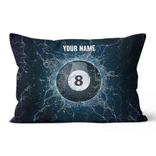 Load image into Gallery viewer, Personalized Water 8 Ball Billiard Pillow Custom Pillow Billiards Gifts VHM0891