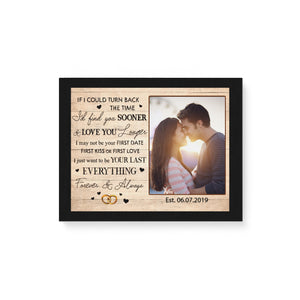 Personalized Custom Photo Canvas, I love you Forever & Always , Anniversary Gifts D05 NQS1257