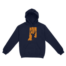 Load image into Gallery viewer, Bucks of Indiana deer hunting hunter orange, Indiana hunting, deer hunting shirt D03 NQS2920 Standard Hoodie