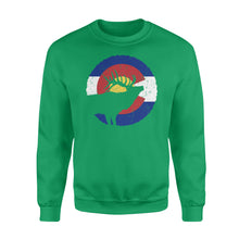 Load image into Gallery viewer, Colorado Elk Hunting Sweatshirt, CO State Flag Hunter - NQSD232