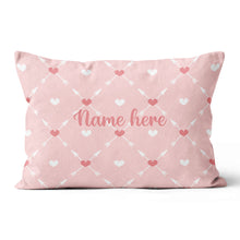 Load image into Gallery viewer, Archery Arrows Custom Name Pink Throw Pillow Best Valentine Pillow Gifts TDM0912