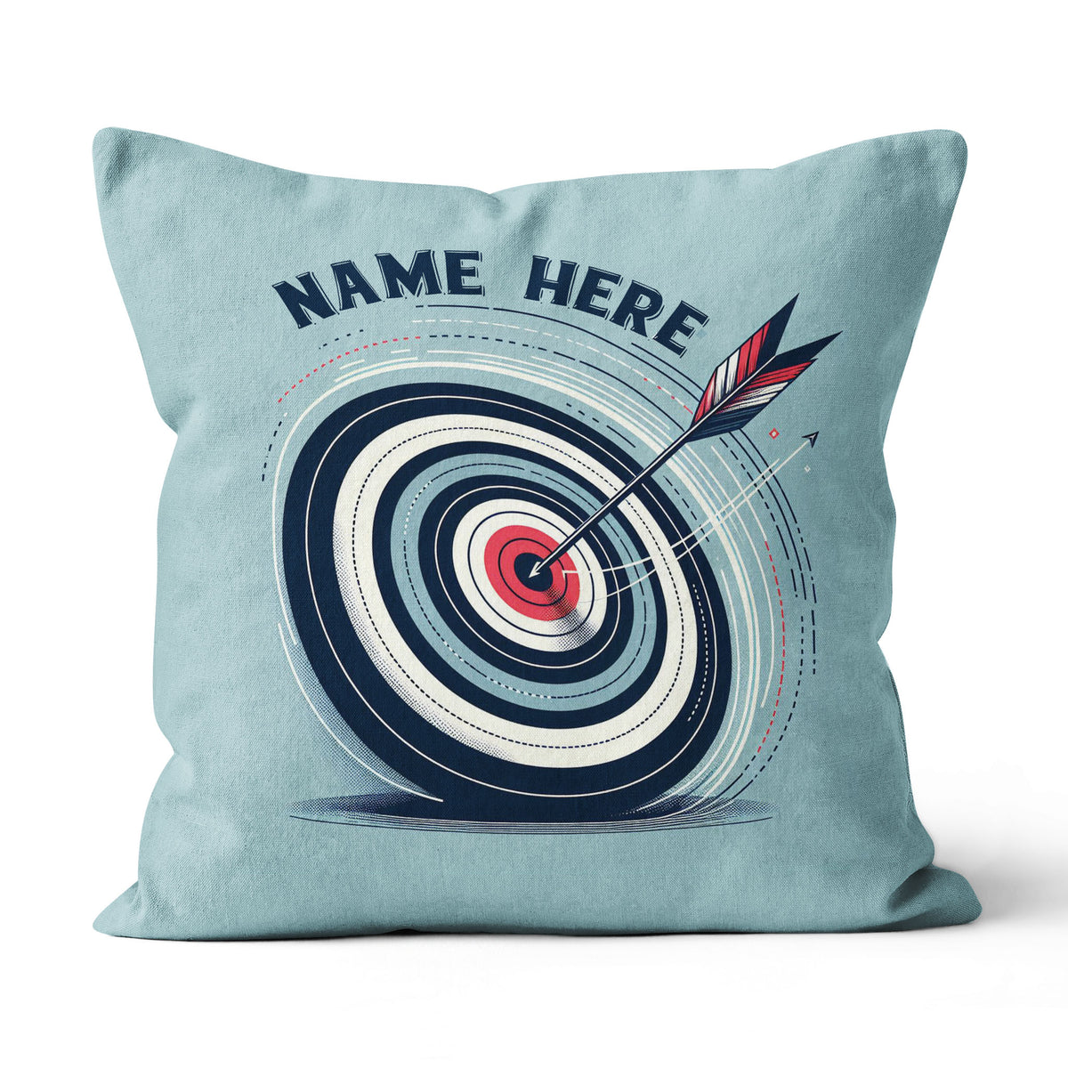 Personalized Blue Funny Target Archery Pillow, Gifts For Archery Lovers VHM0937
