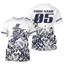 Load image into Gallery viewer, Custom motocross jersey UPF30+ kids men women dirt bike racing long sleeves off-road motorcycle NMS1039