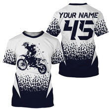 Load image into Gallery viewer, MX racing jersey personalized motocross UPF30+ adult&amp;kid navy dirt bike Riders off-road motorcycle| NMS874