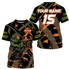 Load image into Gallery viewer, Camo Motocross racing jersey kid men women UPF30+ personalized dirt bike off-road motorcycle PDT58