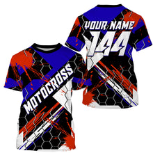 Load image into Gallery viewer, Custom Motocross racing jersey UPF30+ kid mens womens dirt bike off-road motorcycle MX racewear NMS952