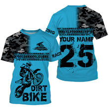 Load image into Gallery viewer, Personalized Motocross camo jersey UV protective MX for youth kid adult dirt bike off-road shirt PDT79