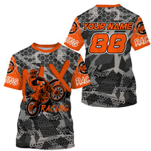 Load image into Gallery viewer, Personalized UPF30+ youth kid adult Motocross jersey extreme biker MX racing off-road shirt PDT66