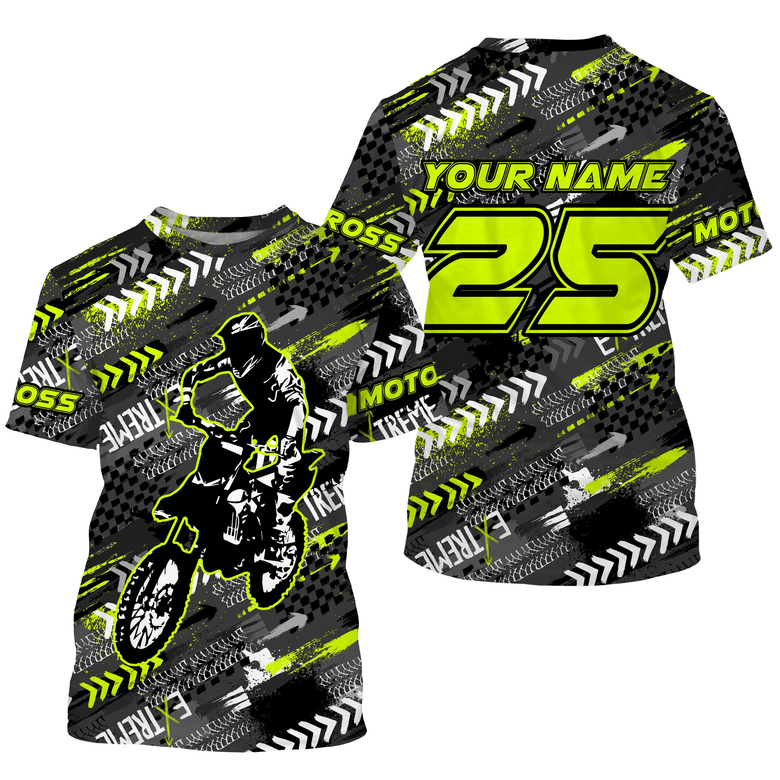 Green Camo Quad Racing Jersey Kid Men Women UPF30+ Custom ATV Motocros –  ChipteeAmz