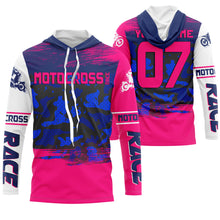 Load image into Gallery viewer, Custom motocross jersey camouflage kid men women UPF30+ MX racing dirt bike offroad motorcycle race NMS988