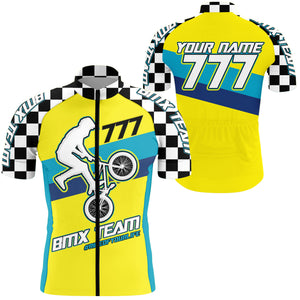 Personalized Mens cycling jersey with pockets Custom BMX racing gear Ride life bike shirts| SLC21