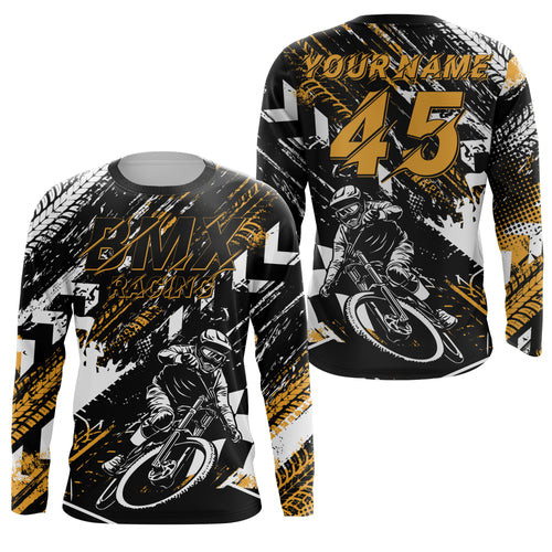 Custom BMX jersey UPF30+ adult kid bike shirts Extreme cycling racewear Bicycle motocross clothes| SLC37