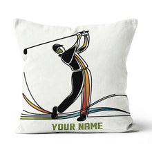 Load image into Gallery viewer, Colorful Continuous Golfer Custom Golf Pillow Personalized Golfing Gifts LDT1162
